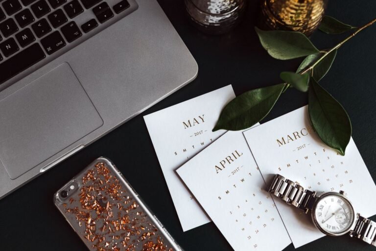 Calendar and laptop used to track prior authorization deadlines