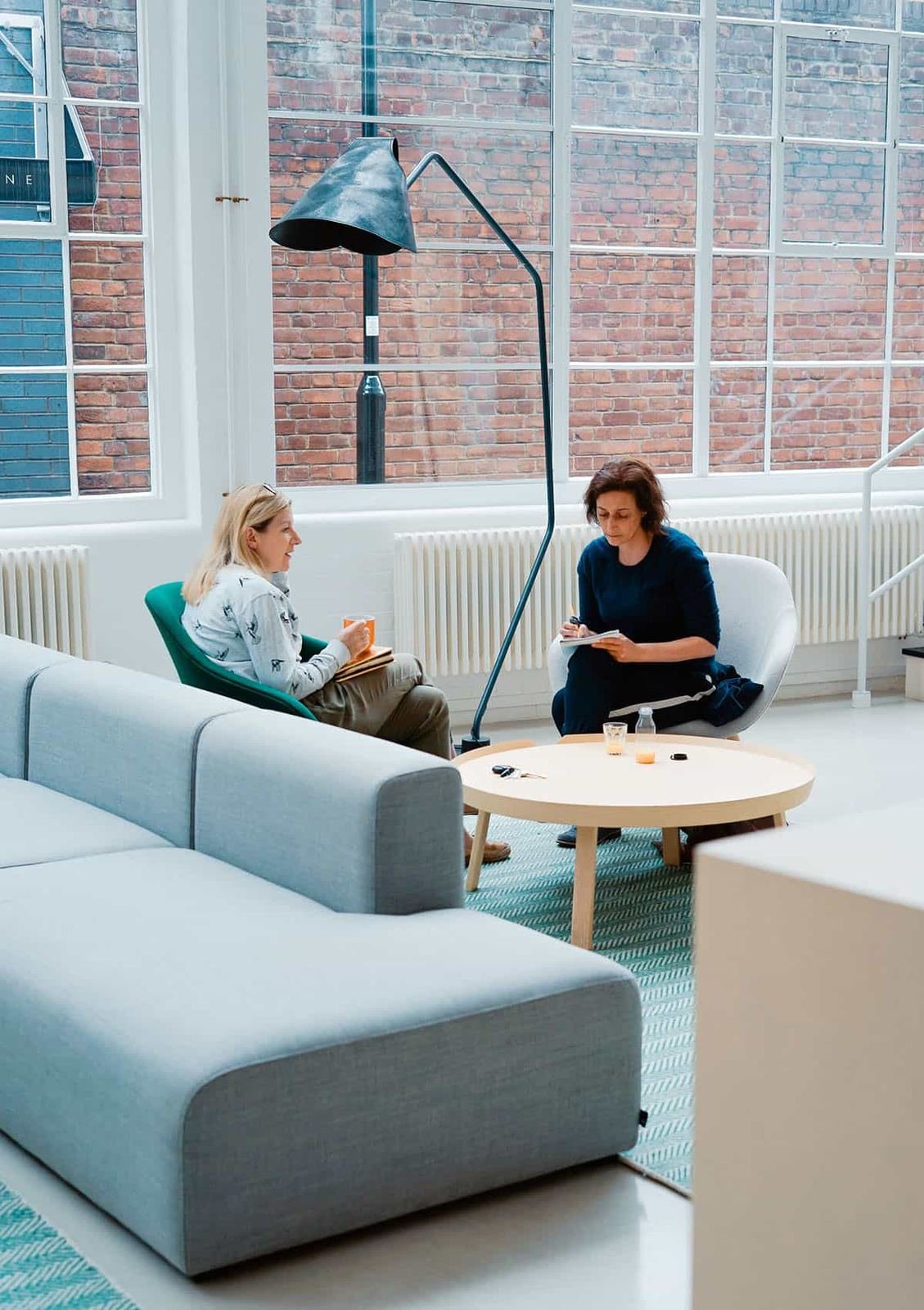 Account manager meeting with a practice owner